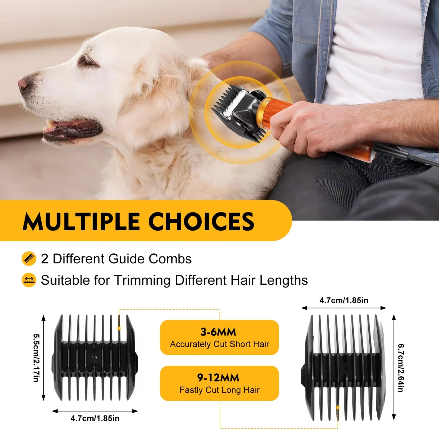 New Portable  Pet Clipper Dog Cat Grooming Kit Professional  Hair Clippers