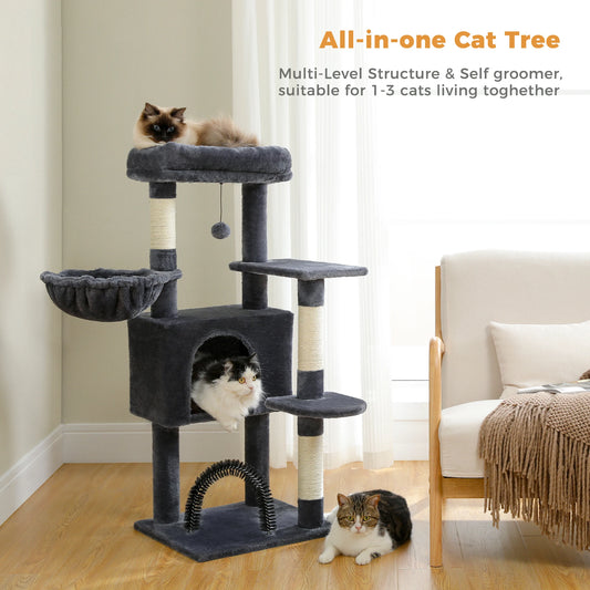 Multi-Level Cat Tower with Condo Scratching Post