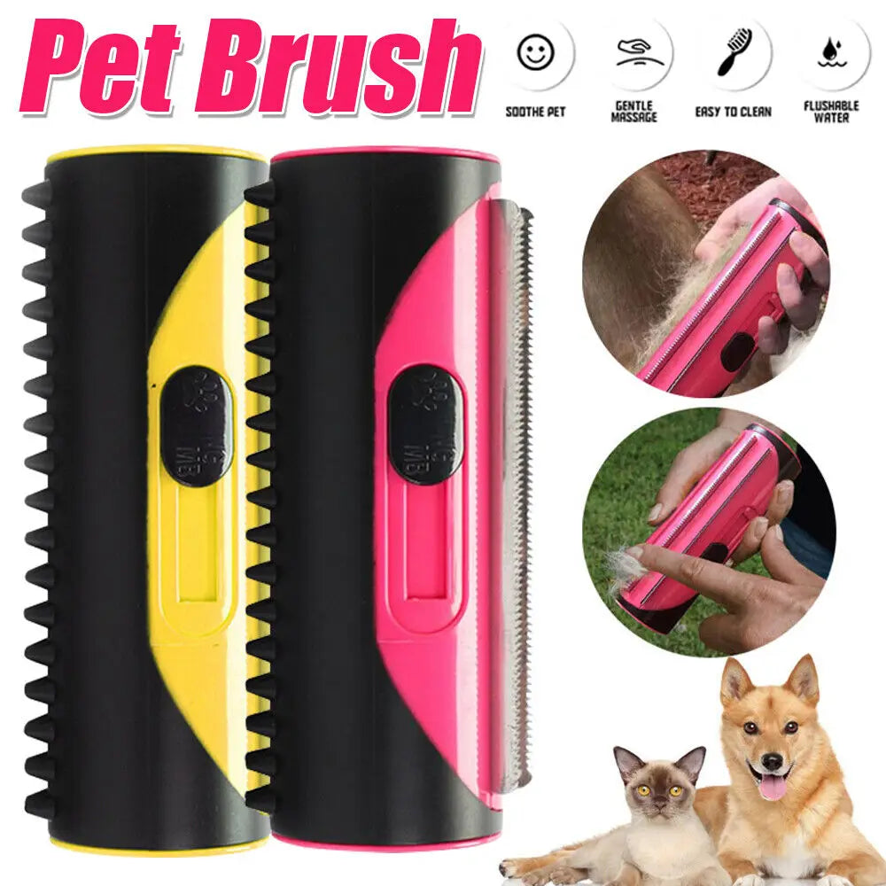 Pet Dog Hair Comb  Removal and Lint Roller Dog Cat Cleaning Brush for Sofa Carpet