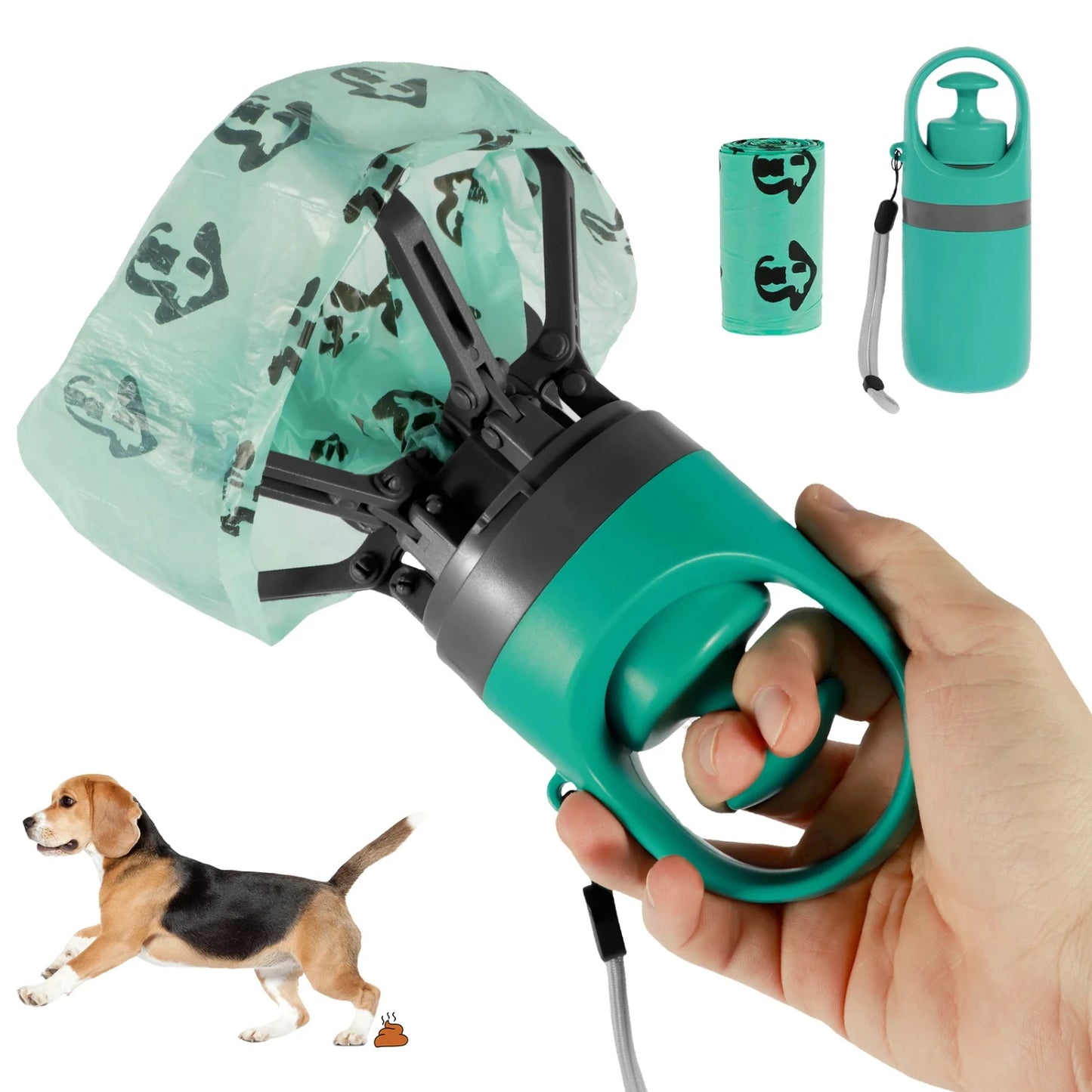 Efficient Compact Poop Scooper - Handy Pet Waste Removal Tool