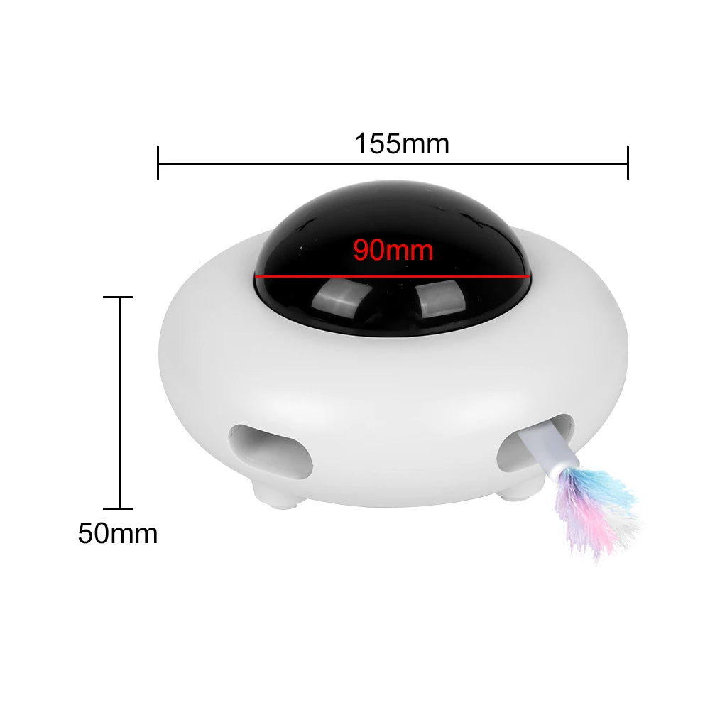 Electric Cat Toy Interactive Pet Supplies UFO Pet Turntable Entertainment Toys