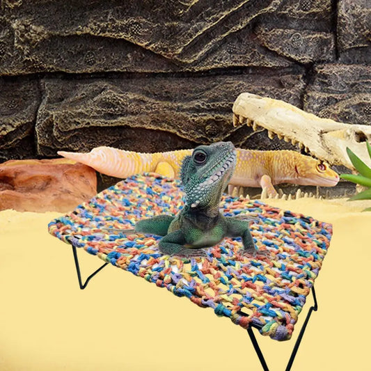 Hand-woven Lizard Bed Hammock Stable Support Swing Toys