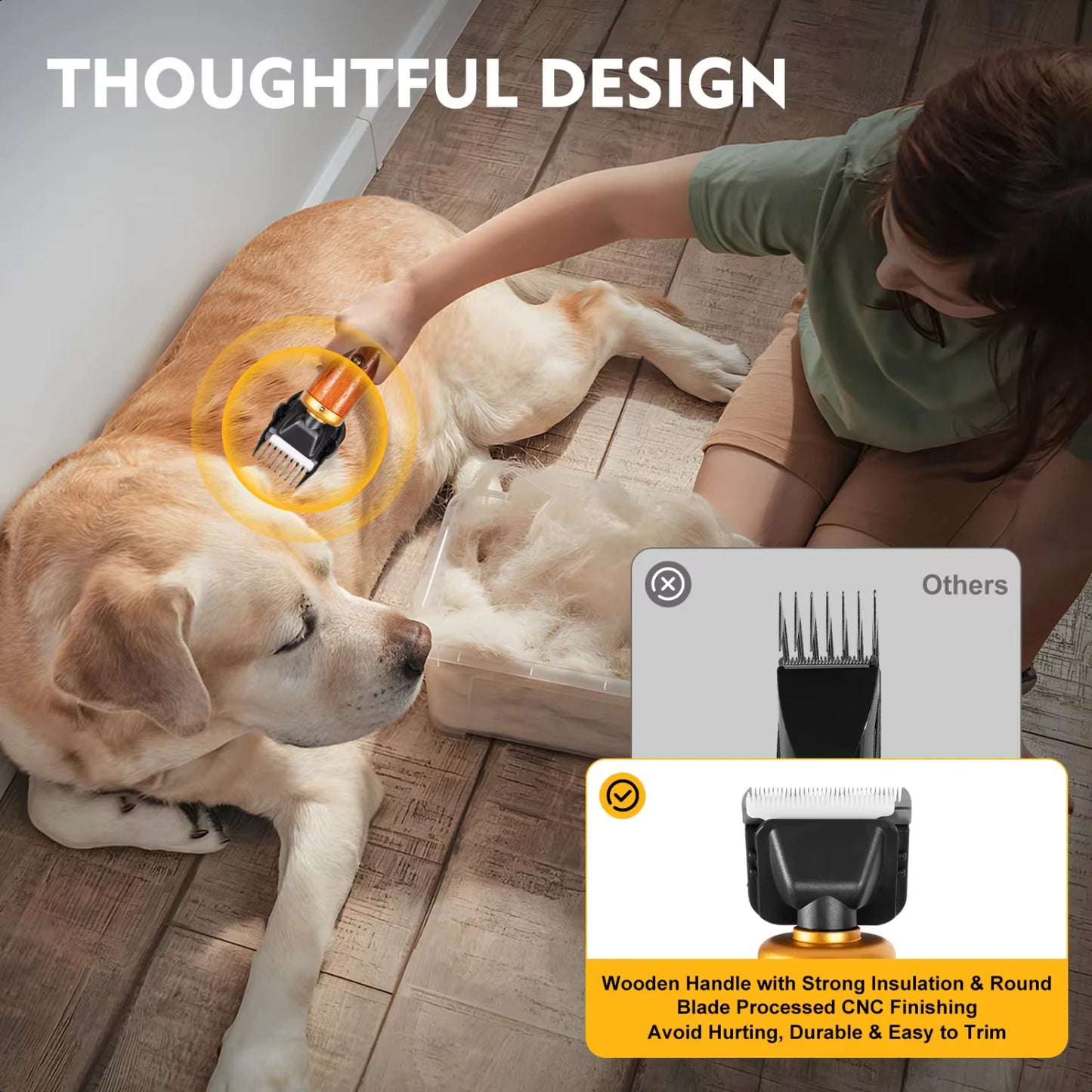 New Portable  Pet Clipper Dog Cat Grooming Kit Professional  Hair Clippers