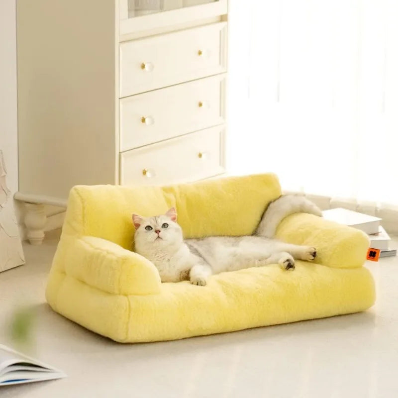 Washable Cat Beds for Medium Small Dogs & Cats up to 25 lbs, Dog Beds with Non-Slip Bottom,