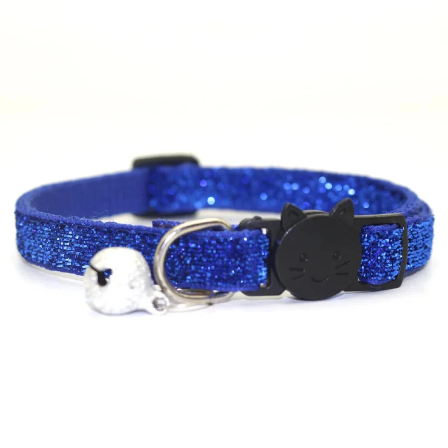 New Adjustable 2023 Cat Collar with Bell Breakaway - Sequin Neck Strap for Kitten Cat