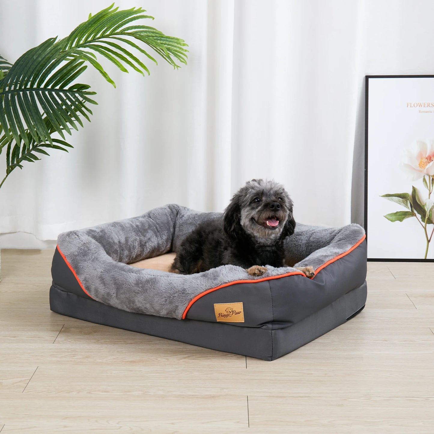 L XL 2XL 3XL Dog Bed Super Soft Orthopedic Foam Sleeping Mat Cotton-padded  Removable Cover