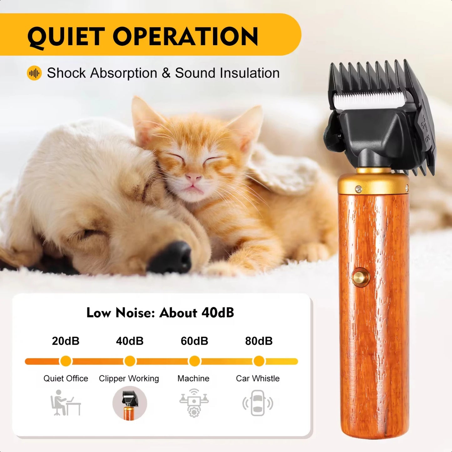 New Portable  Pet Clipper Dog Cat Grooming Kit Professional  Hair Clippers