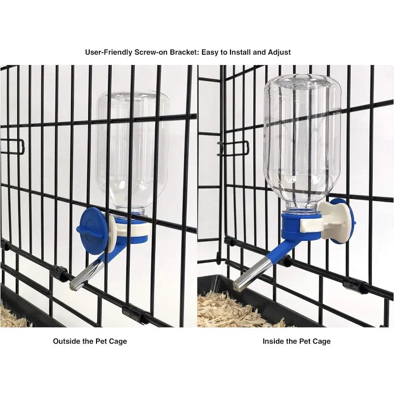 No-Drip Feeder for Small Pets, Fits to Cages,