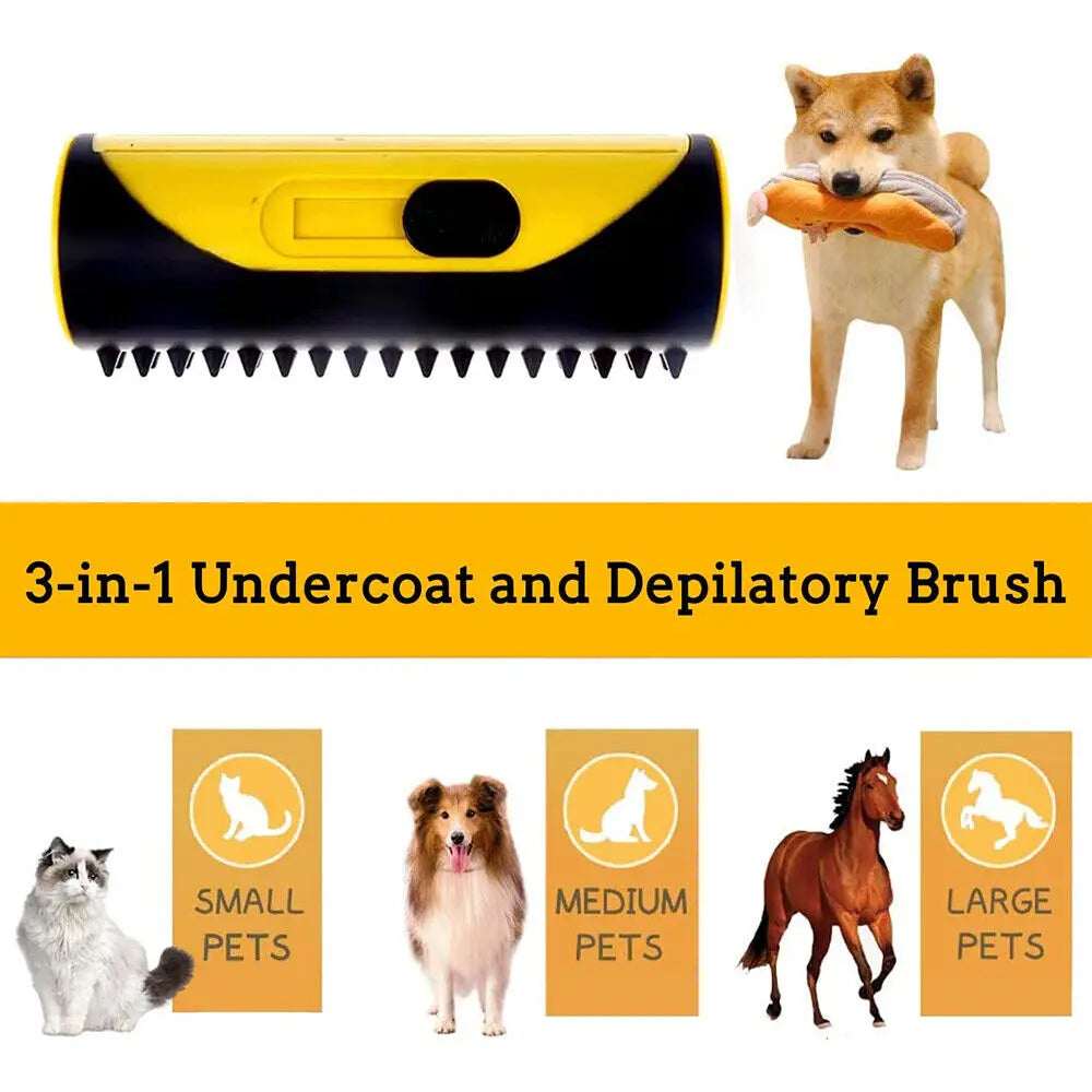 Pet Dog Hair Comb  Removal and Lint Roller Dog Cat Cleaning Brush for Sofa Carpet