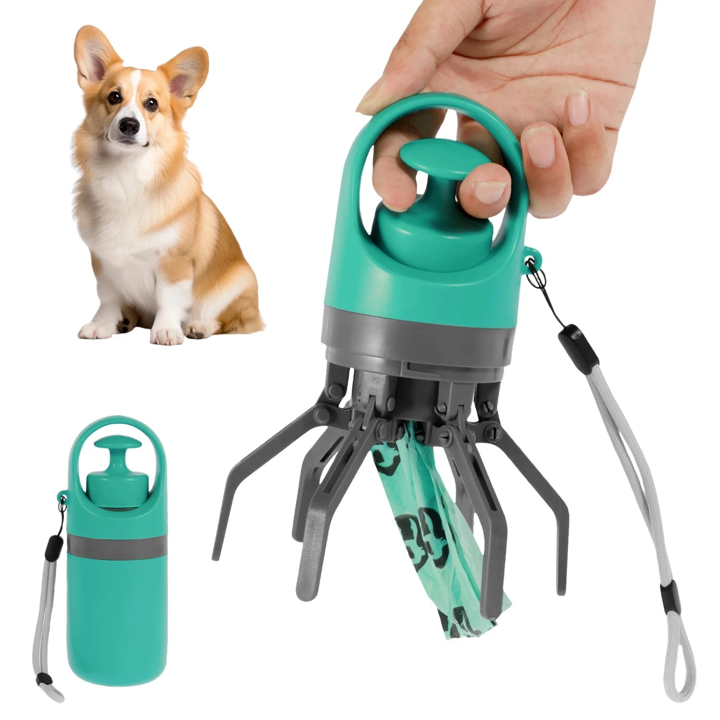 Efficient Compact Poop Scooper - Handy Pet Waste Removal Tool