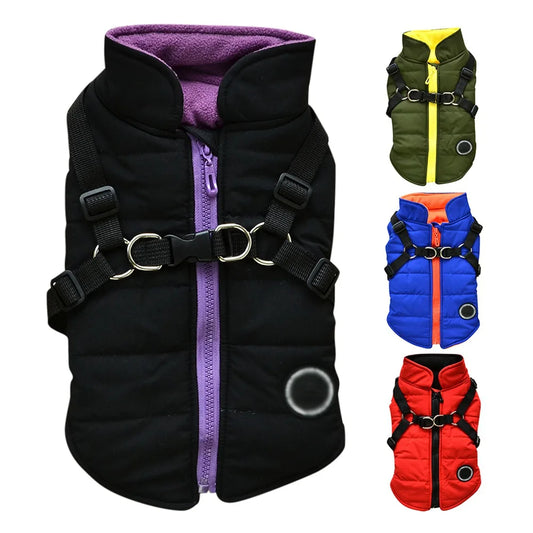 Waterproof Pet Clothes Winter Warm Jackets Zipper Design For Small Medium Dogs