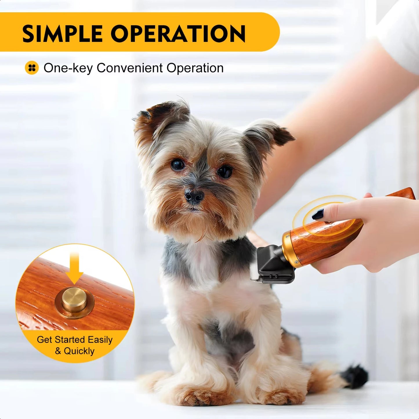 New Portable  Pet Clipper Dog Cat Grooming Kit Professional  Hair Clippers