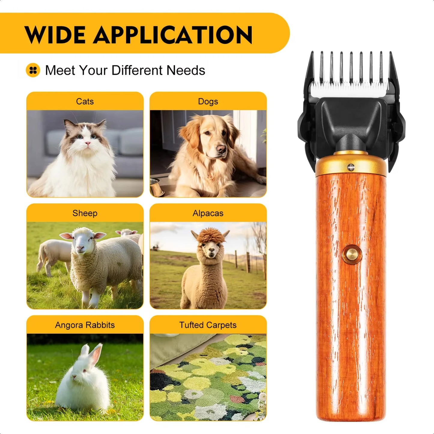 New Portable  Pet Clipper Dog Cat Grooming Kit Professional  Hair Clippers